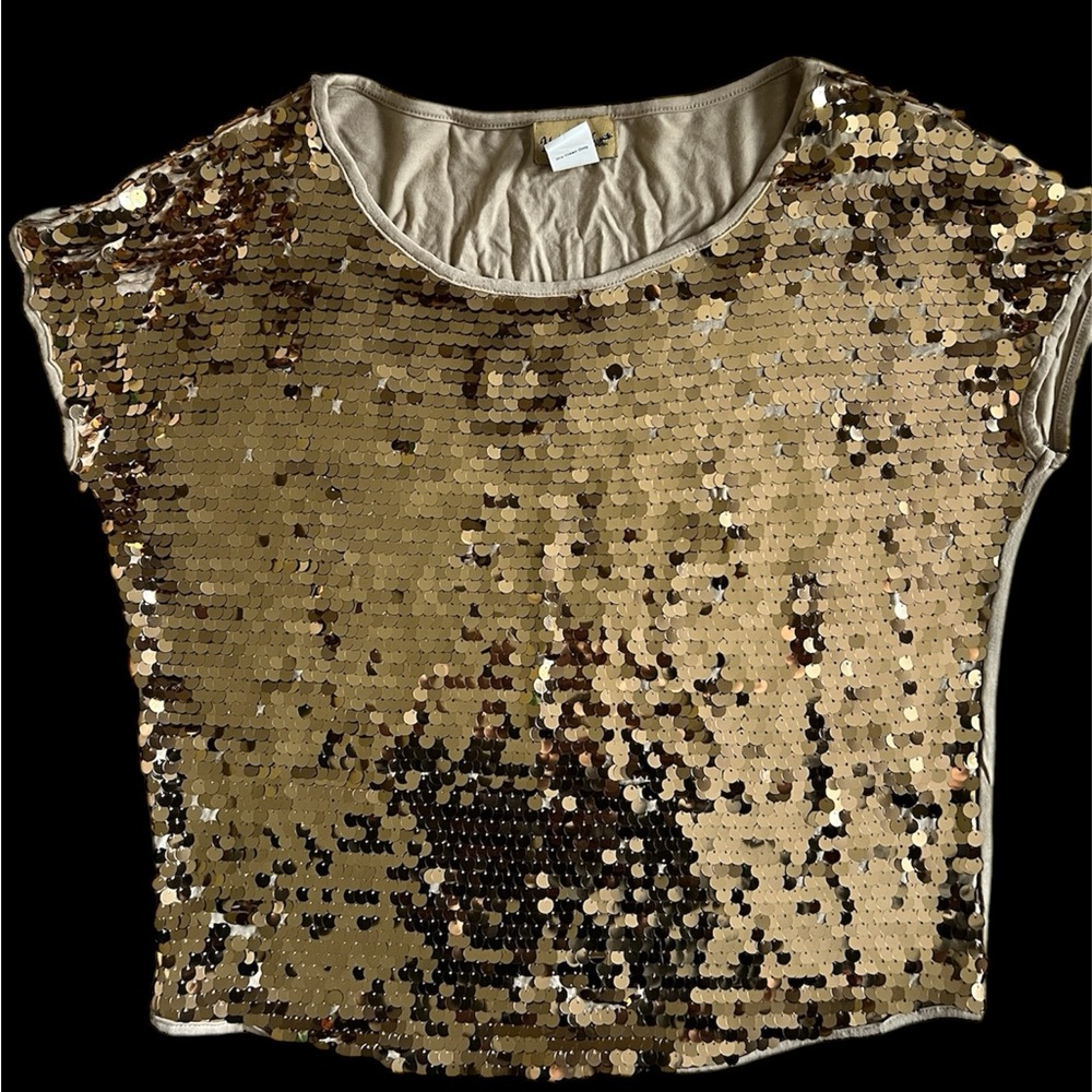Gold sequins blouse